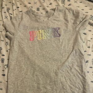 PINK rainbow tee shirt